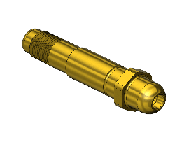 Nipple,540/555,1/2-27UNS,3"LNG.