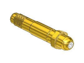 Nipple,540/555,1/2-27UNS,3"LNG.