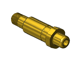 Nipple, 677, 1/4NPTM, 3.0"LNG