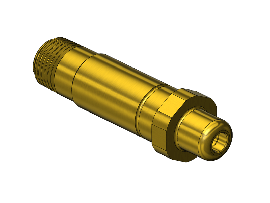 Nipple, 677, 3/8NPTM, 3"LNG