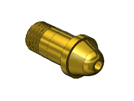 Western #305-3A - Threaded Inlet Nipple, 200, 1/8NPTM, 1.25"LNG