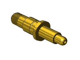 Nipple, 624, 1/4 NPT-M, 3.0" LG