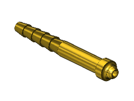 Western #AW-24 - Inert Arc Barb Hose Nipple, A SIZE, 1/8"ID