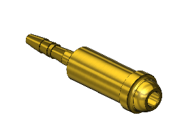 Western #AW-40 - Inert Arc Barb Hose Nipple, B SIZE, 1/8"ID UNDERSIZE