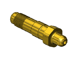 Nipple, 326, 1/2-27UNS-EXT, 2.5"LNG