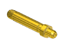 Threaded Inlet for Installed Filter Nipple, 346, 1/4NPTM, 3.5"LNG.