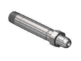 Threaded Inlet Nipple,346,1/4NPT,3.5"LNG,ST.STL.