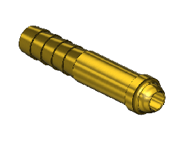 Western #AW-19 - Inert Arc Barb Hose Nipple, B SIZE, 3/8"ID