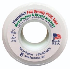 Full Density PTFE Tape, 1/2" x 260", Fluoramics 9010005
