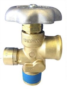 CGA 510 Valve, 435PSI, for 420 lb. DOT Cylinders