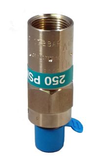1/4" NPT Stainless Steel, Settings to 35 PSIG Fluorosilicone Seat