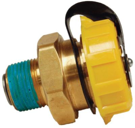 Double Check Fill Valve 1-3/4" M. Acme x 3/4" MNPT W/Cap & Lanyard - AFV6