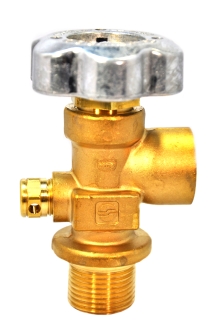 CGA 590 outlet; 1.125" UNF inlet