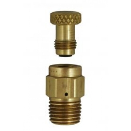 Fixed Maximum Liquid Level Valve 1/4" MNPT W/Warning Tag & Captured Stem - PVE12A / PVE12AD