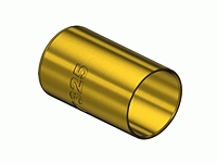 Hose Ferrule .562" ID, 1" long Fitting