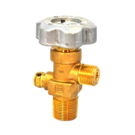 Sherwood Brass Diaphragm Packless CGA 320 outlet, 3/4, 3360 PSI pressure relief device