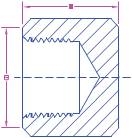 3/4" FNPT Brass Pipe Cap, 600 PSIG