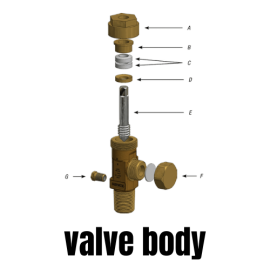 1" Chlorine Institute Ton Body; Tested; CL-2