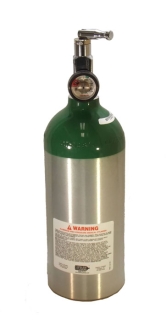 Medical Oxygen with post valve with on/off toggle, w/Pressure Gauge - 9.0 cu ft