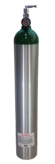Medical Oxygen with post valve, on/off toggle, pressure gauge - 24 cu ft