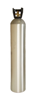 Industrial Gas Cylinder with CGA 580 valve inserted - 122 cu ft