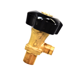 Brass CGA 170 outlet; 3/8" inlet, metal seat