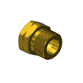 Outlet Adaptor - CGA677, Argon, Helium, Nitrogen, Brass