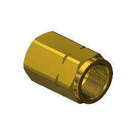 Outlet Adaptor - CGA510, Acetylene, Natural Gas, Propane, Brass