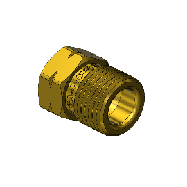 Outlet Adaptor - CGA410, Canadian Acetylene, Brass
