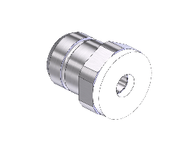 Western #SS-CO-3M - Threaded Inlet Nipple, 320, 1/4"RECESS