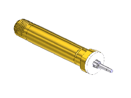 Nipple - Residual Pressure, CGA320, SS PIN