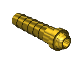 Western #C-18 - Barb Hose Nipple, C-SIZE, 2-1/4"LONG, 1/2"ID