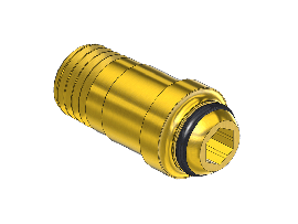 Nipple, B-SIZE, 1/8NPTM, 1"LNG