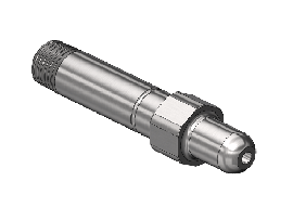Western #SS-347-3 - Threaded Inlet Nipple, 347, 1/4NPTM, 3"LNG