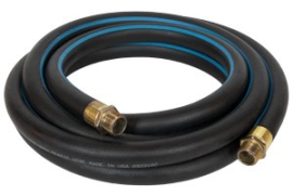 CO2 Liquid/Vapor 450 psi. 1 in I.D. Polar Hose, Brass, 1" CO2 CGA E/E.